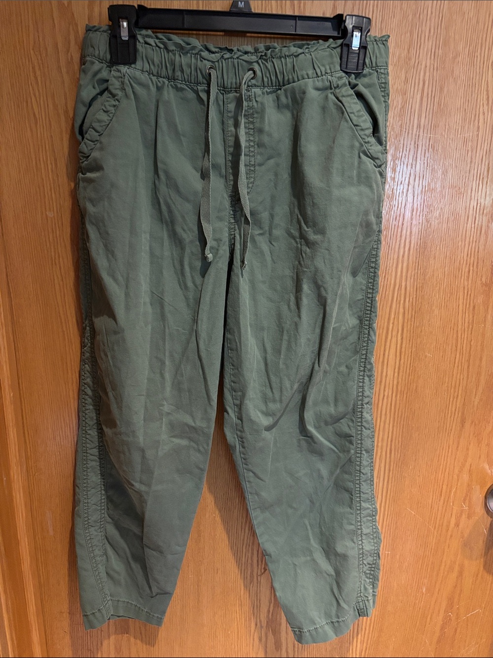 Sonoma, Olive Green Straight Leg Pant, Petite Small